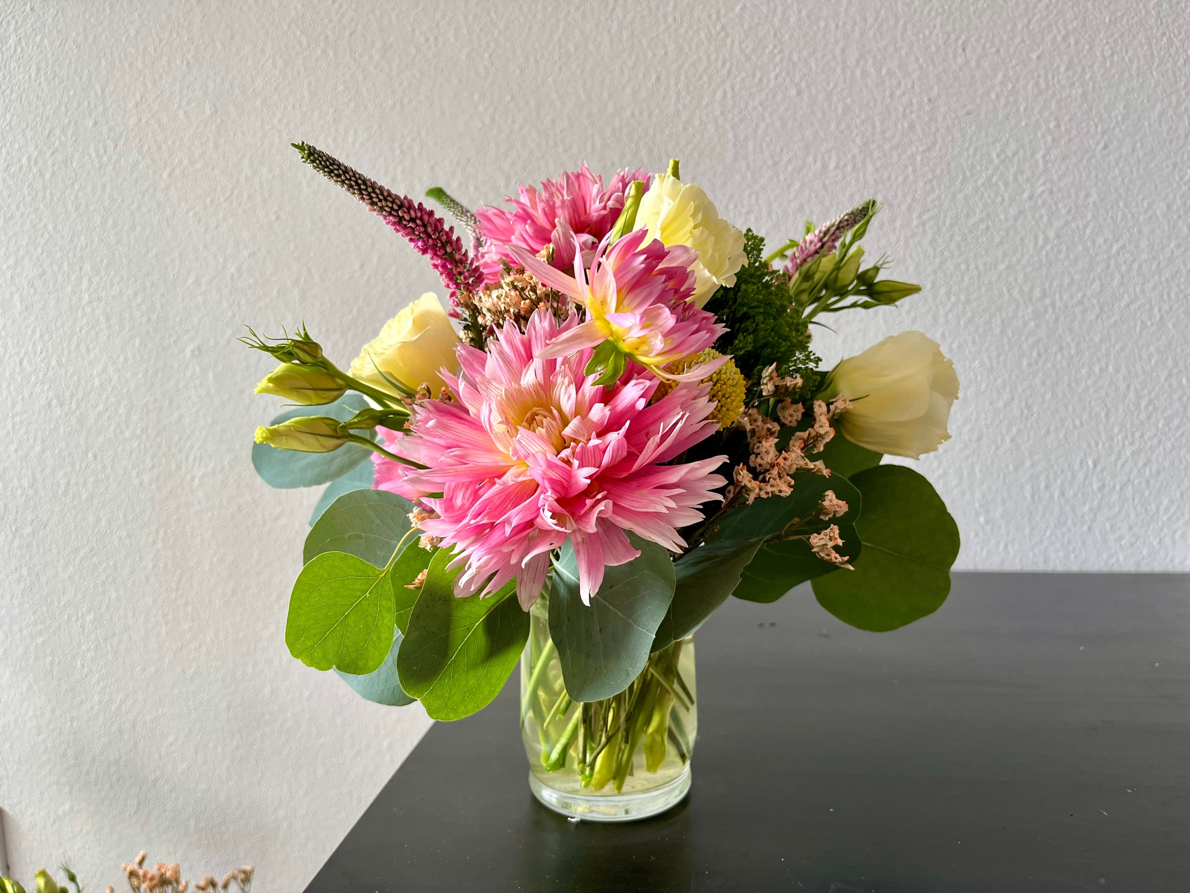 Desktop Vase Arrangement Compact, yet eye-catching